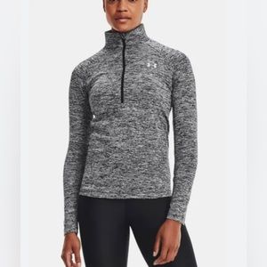 NWT Under Armour Women's Tech Twist-Print Half Zip Long Sleeve Size Extra Small